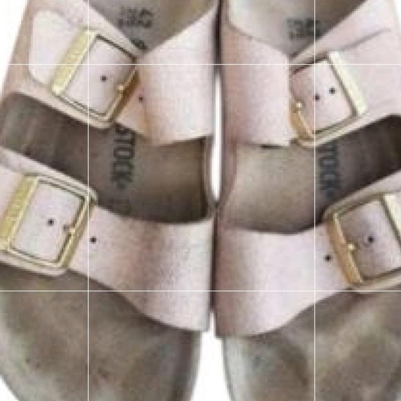 42 Birkenstock Shimmer Distress Rose Pink Slip On Sandal Birks Shoe Women 11 - Picture 12 of 14